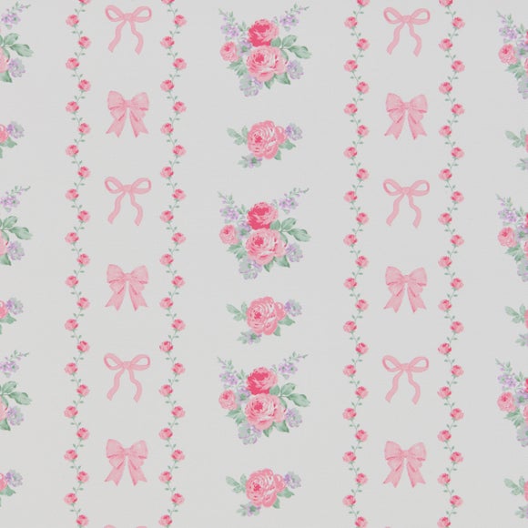 Vintage Floral Blackout Made to Measure Roller Blind Pink
