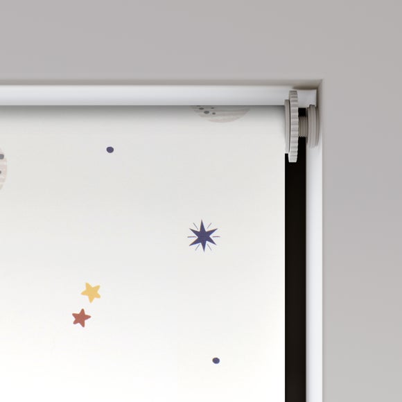 Moon and Stars Blackout Made to Measure Roller Blind Natural