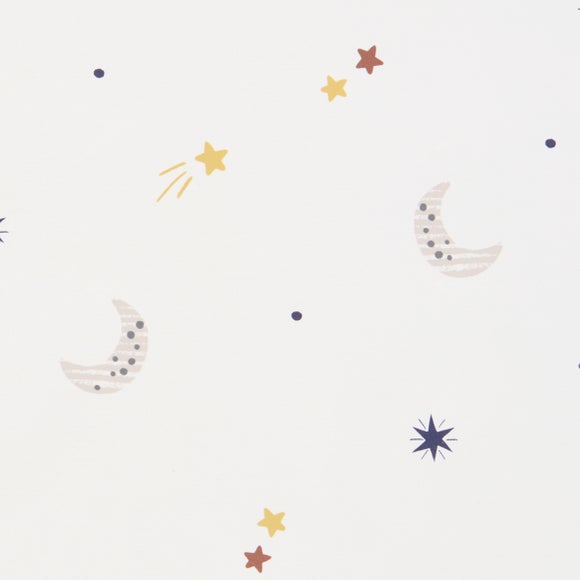 Moon and Stars Blackout Made to Measure Roller Blind Natural