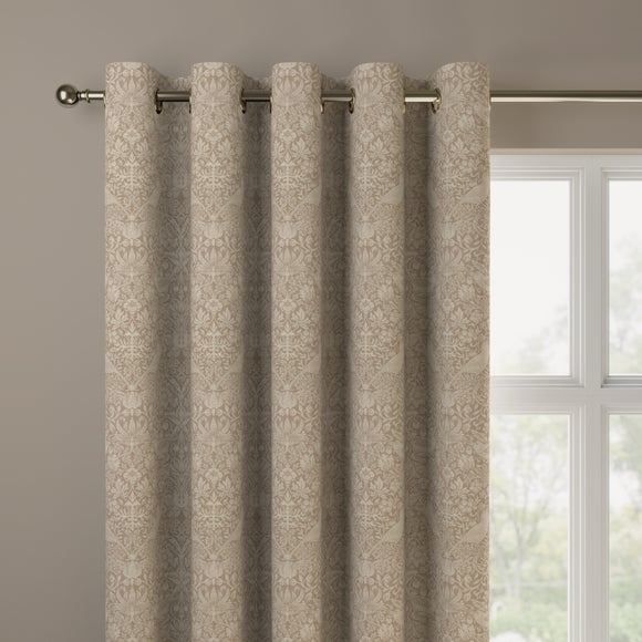 William Morris At Home Strawberry Thief Woven Made to Measure Curtain Strawberry Thief Woven Slate