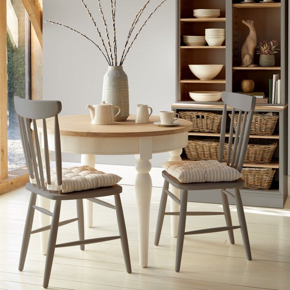 tall round table and stools