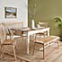 Churchgate Table, Chairs and Bench Set White