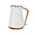 Contemporary White Kettle and Toaster Set White