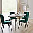Zuri Dining Table with Taylor Chairs MultiColoured