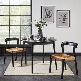 Leo Dining Table with 2 Melia Chairs