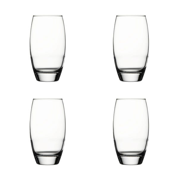 Set of 4 Essentials Highball Glasses Clear