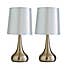 Rimini Set of 2 Cream Touch Dimmable Lamps Cream