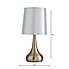Rimini Set of 2 Cream Touch Dimmable Lamps Cream