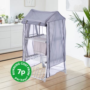 3 Tier A Frame Heated Airer And Cover