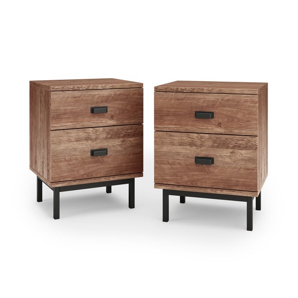 Fulton 2 Drawer Bedside Tables Bundle