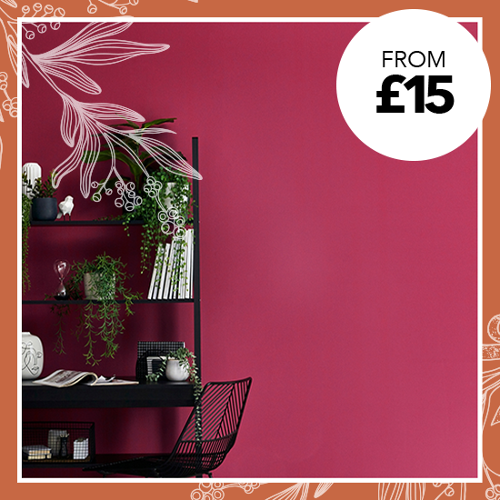 Dunelm Fuchsia Eggshell Emulsion Paint