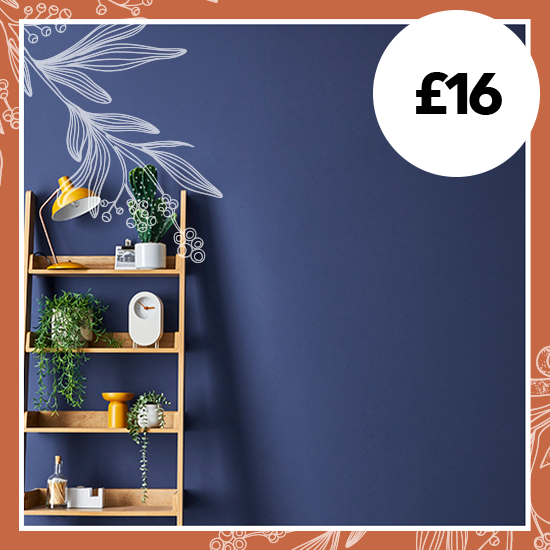 Dunelm Space Blue Matt Emulsion Paint