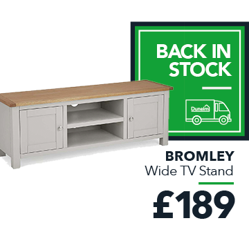 Bromley Grey Wide TV Stand