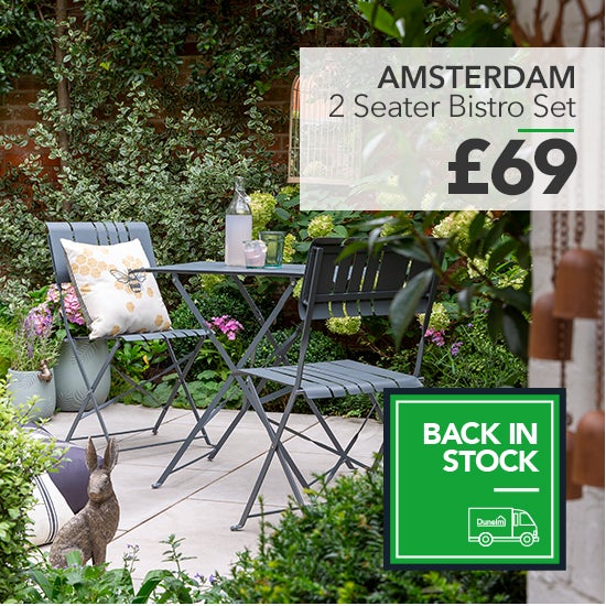 Amsterdam 2 Seater Metal Bistro Set