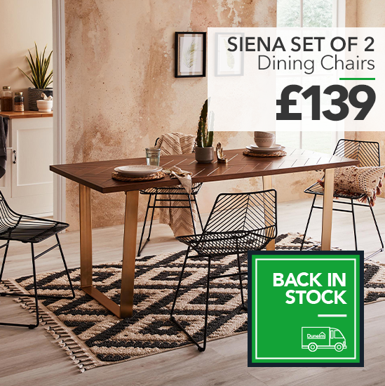 Siena Set of 2 Dining Chairs