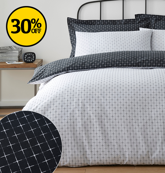 Blair Monochrome Reversible Duvet Set