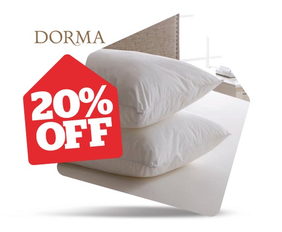 Dorma sumptuous down like soft pillow pair