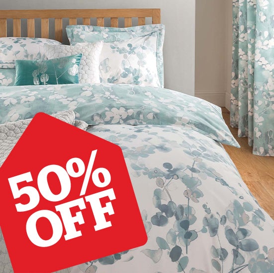 Honesty Teal Reversible Duvet Cover Set