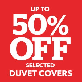 Up to 50% off duvet covers