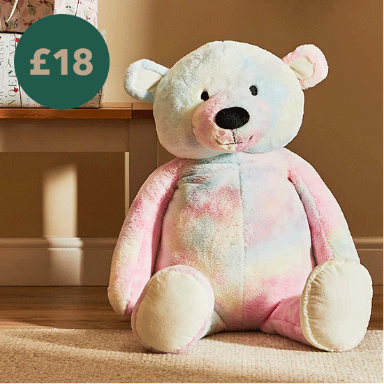 100cm Rainbow Plush Bear