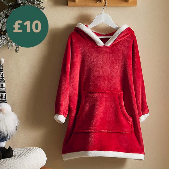 Kids Santa Oversized Hoodie >