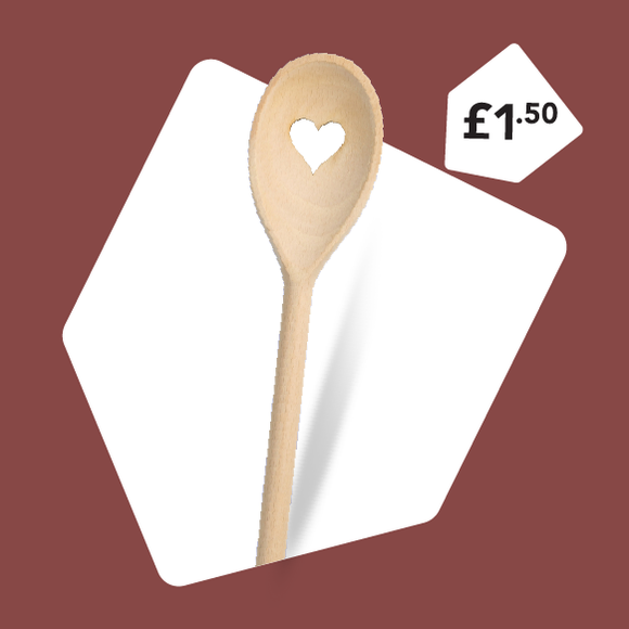 T&G Beech Heart Spoon