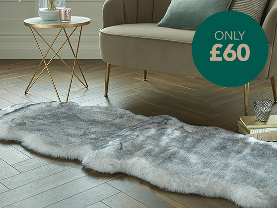 Copenhagen Double Pelt Faux Fur Rug