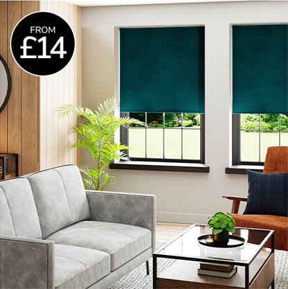 Luna Peacock Blackout Roller Blind