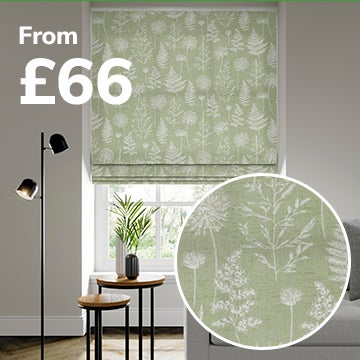 Meadow Made To Measure Roman Blind