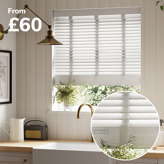 Swish 50mm FSC Dove Grey Hardwood Venetian Blind