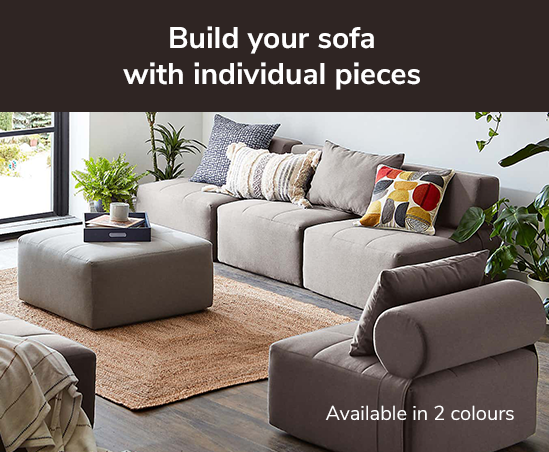 Build you sofa with indivudial pieces