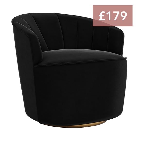 Matilda Eco Velvet Swivel Chair