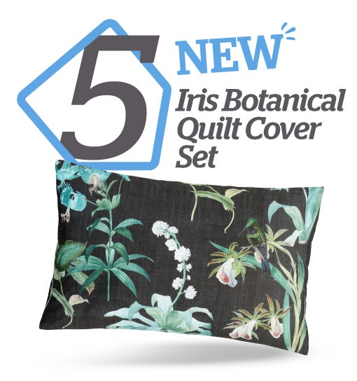 Iris Botanical Quilt Cover Set 