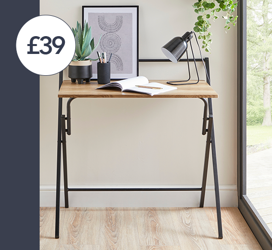 Evelyn Oak Effect Folding Desk