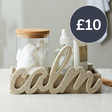 Calm Resin Word and Storage Ornament