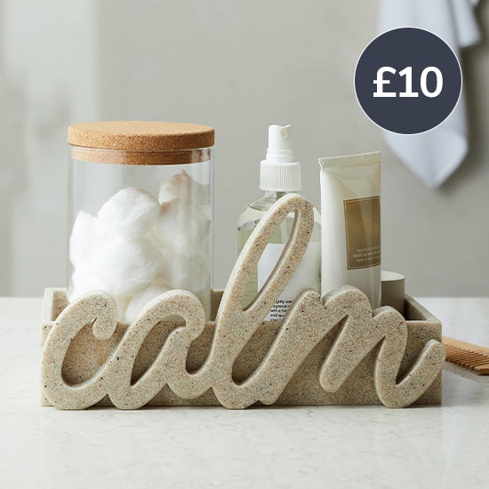 Calm Resin Word and Storage Ornament