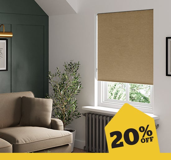 20% off Luna Curtains and Blinds