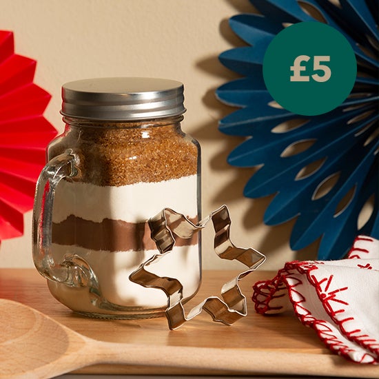 Festive Cookie Mix in a Glass Jar