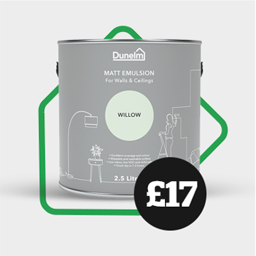 Dunelm Willow Matt Emulsion Paint