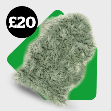 Tipped Faux Fur Pelt Rug