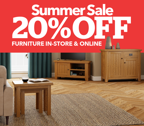 SUMMER SALE - UP TO 20% OFF FURNITURE IN-STORE & ONLINE