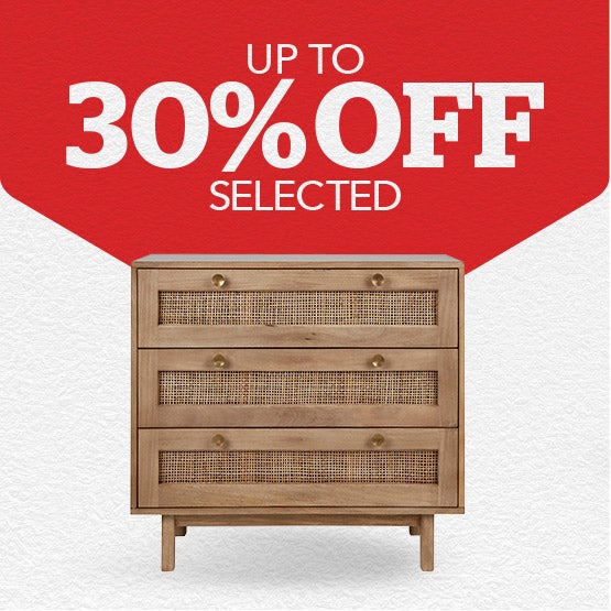 Up to 30% off selected Furniture