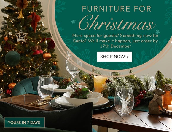 Furniture in time for Christmas