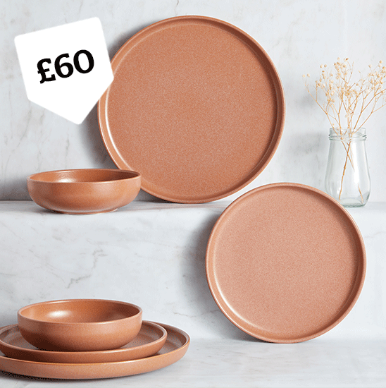 Urban 12 Piece Rust Dinner Set >