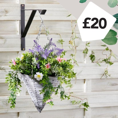Floral Hanging Cone