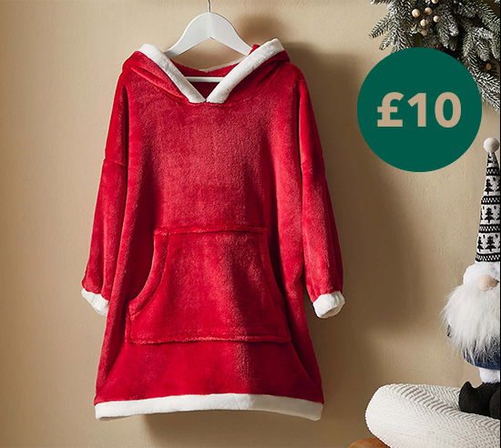 Kids Santa Oversized Hoodie