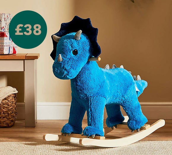 Blue Rocking Dinosaur