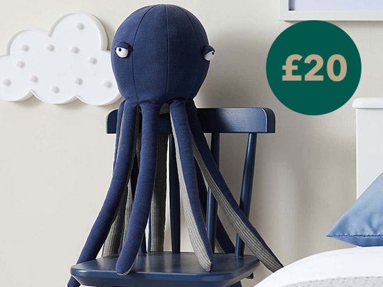 Navy Octopus Toy