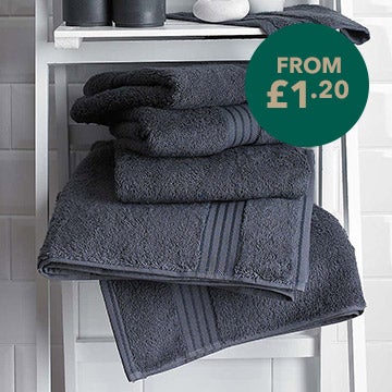 Charcoal Egyptian Cotton Towel