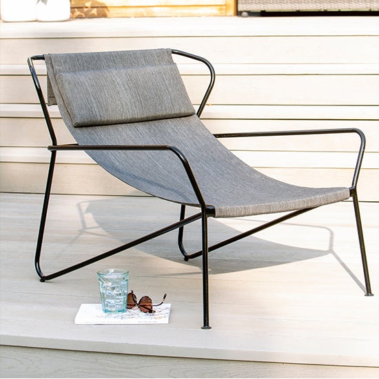 Elements Riga Grey Lounger